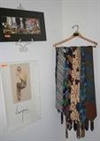 collection of vintage ties, photo, Vargas calendar