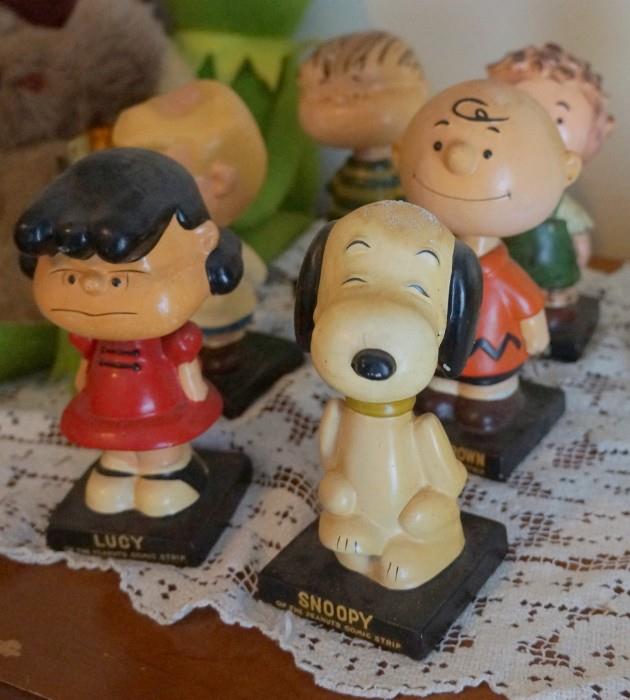 The Peanuts Gang bobble head collection (ALL 6!!)