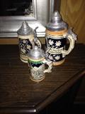 German beer steins