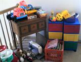 sewing machine and children's toys