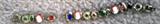 Precious stones slider bracelet