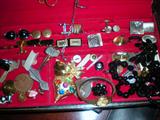 LOT OF STERLING, GOLD AND COSTUME JEWELRY