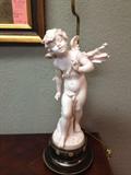 Antique Cupid lamp