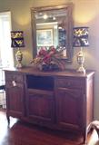 Antique dark oak Country French sideboard c1830.