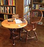 Vintage pub table and cherry chair