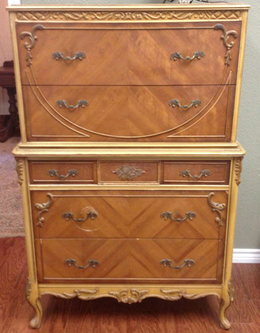 French Provencial chest of drawers (other pieces, too not shown)