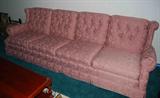 Large rose sofa, great condition!!