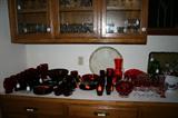 RUBY & CRANBERRY GLASS