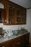 OTHER CRYSTAL & GLASS IN THE BUTLERS PANTRY