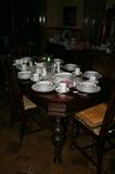DINING ROOM TABLE WITH CHINA