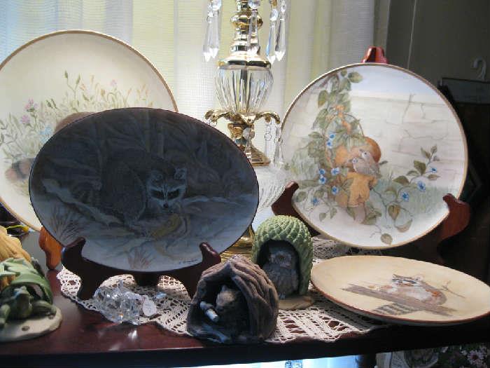 Hand painted plates and collectibles...