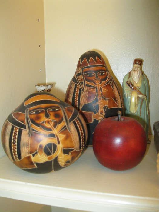 Hand crafted gourds...