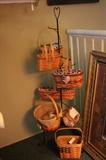 Collection of Longaberger baskets.