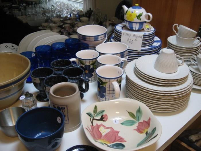 White dishes are Johnson Bros.