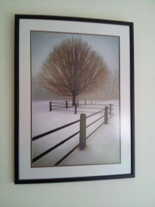 Snow Scene Framed Print 
