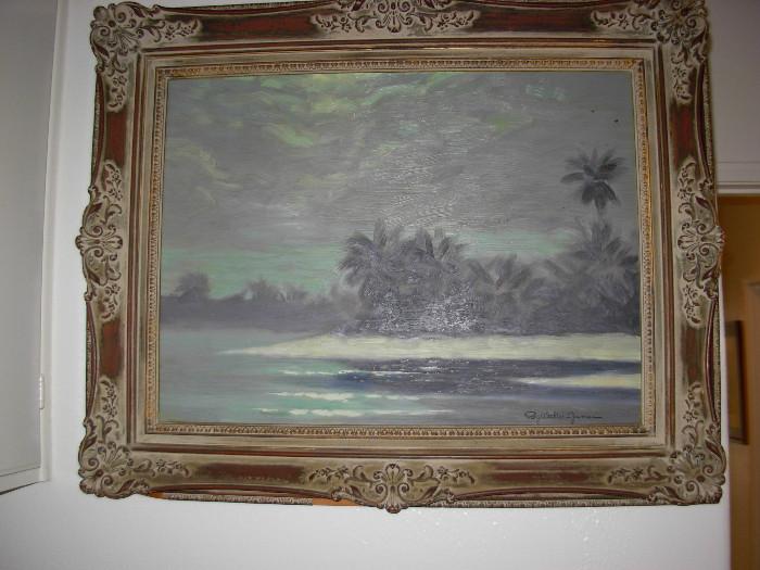original oil on board signed by Roy Walter James $150..NOW $75