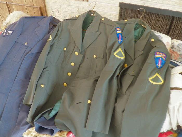 Air Force and Army Uniforms