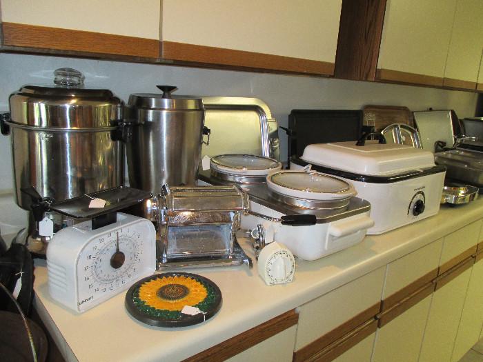 Final staging of lower level kitchen small appliances