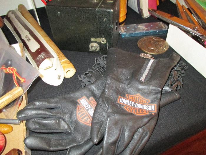 Ladies Harley gloves with warmers