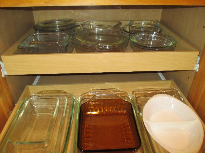 Lots of glass bakeware
