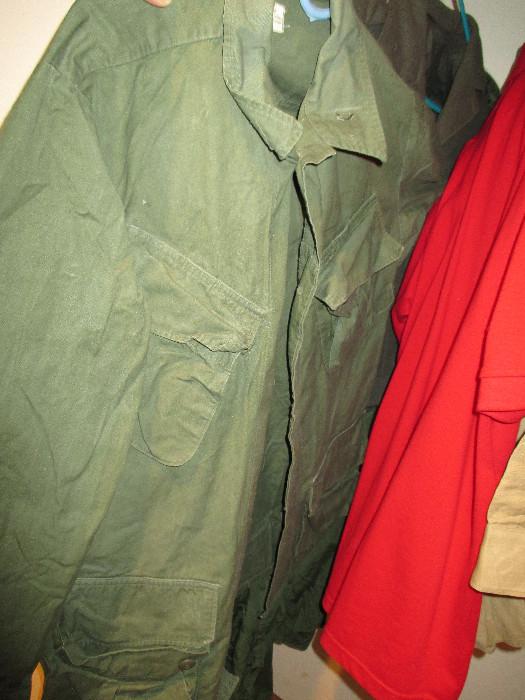 military shirts/jackets