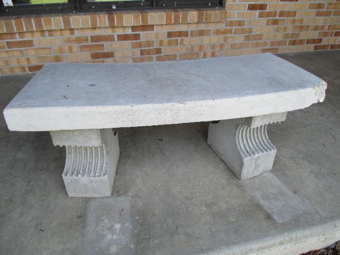 concrete 3 pc. bench