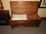Inside of Depression Cedar Chest