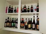 Collection of Soda and Beer Bottles