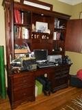 Great Desk, Computer, Printer, Cameras, Books