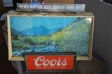 Lighted Coors Beer Sign