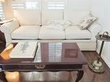 Stearns & Foster sleeper sofa, Bombay coffee table