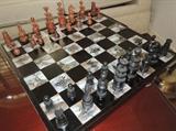 one of two chess sets
