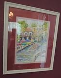 framed art (San Antonio River walk original)