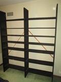 Shelving unit, slatted shelves. Unassembled for the sale for easy removal from sale.