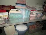 Towels, sheets, bedding