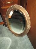 vintage oval mirror