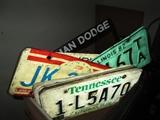 Old license plates