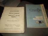Jaguar Service Manual for Mark VII and XK120 Models and 1980 Chevrolet Citation shop manual