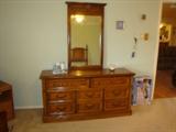 SOLID WOOD DRESSER/MIRROR