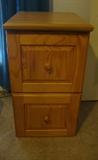 2 DRAWER WOODEN FILE CABINET