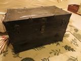 Vintage metal trunk