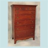 Lot 204: c.1800-30s Inlaid Tallboy