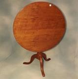 Lot 26: 19th c. Queen Anne Tilt-top Table