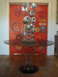 Lg. Isamu Nagouchi Cyclone table & Richard T. Conyoy Sculpture