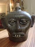 Signed Lanier Meaders Pottery head Jug
