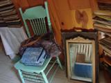 Mirrors, Oak chairs & Records