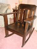 Misson style Oak rocker