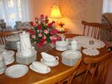 Lovely china , Crystal, Doilies and more!