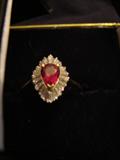 RUBY RING WITH APPRAISAL