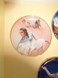Photo 2 of 2: The Franklin Mint collectors plate series of eight entitled "Princess of Wisdom" by Mary Bucklink. They are 9" in diameter and depict Native American women with various animals.